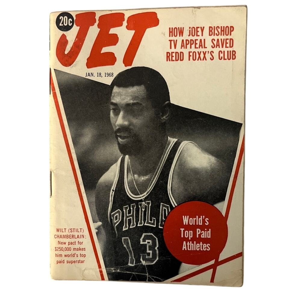 JET Magazine Jan 18 1968 Wilt Chamberlain 76ers Basketball NBA Bill Russell